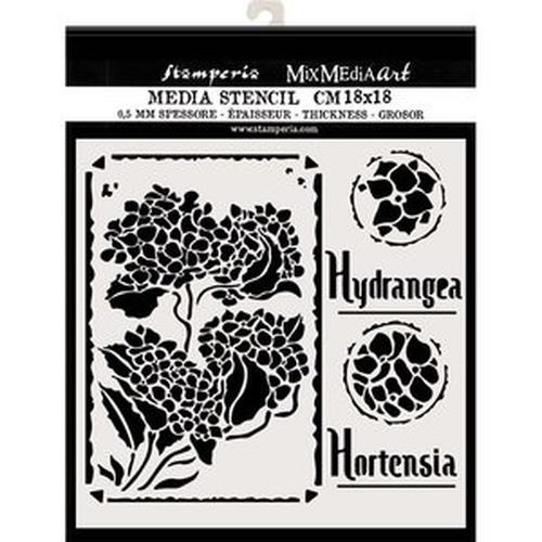 Stencil Stamperia Hortensia Frames 18x18cms