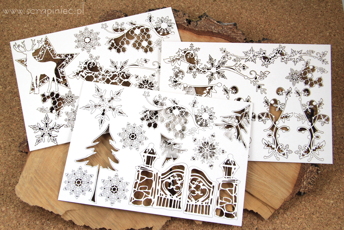 Chipboard Kit taller ALBUM Navidad Antigua