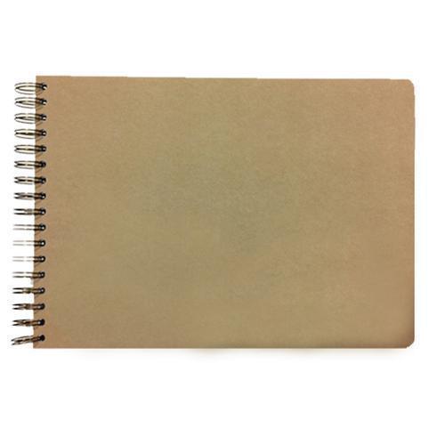 Cuaderno kraft rectangular 24,5x16,5cm