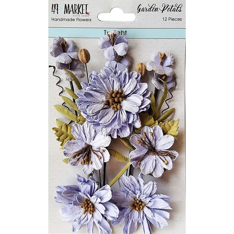 Flores de papel 49&market Garden Petals-Twilight