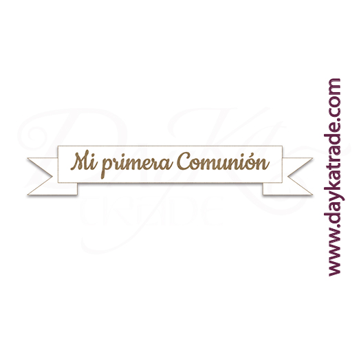 PLACA MI PRIMERA COMUNION 11.5X2