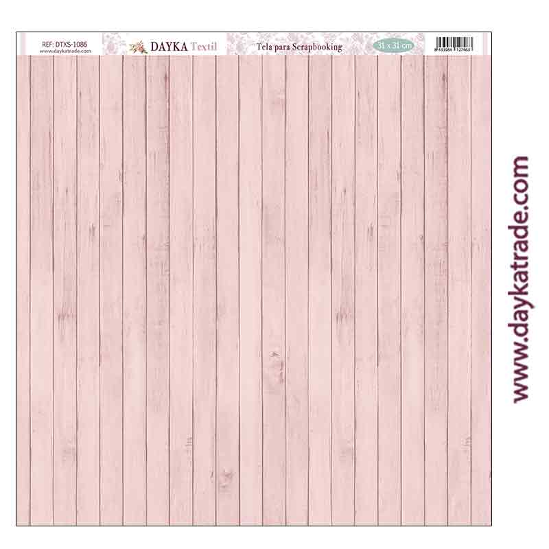 Tela para Scrapbooking – Tablas de madera rosa “En Comunión con la naturaleza”DTXS-1086