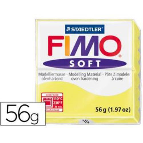 Pasta Fimo Soft 56gr Amarillo translucido (n°104)