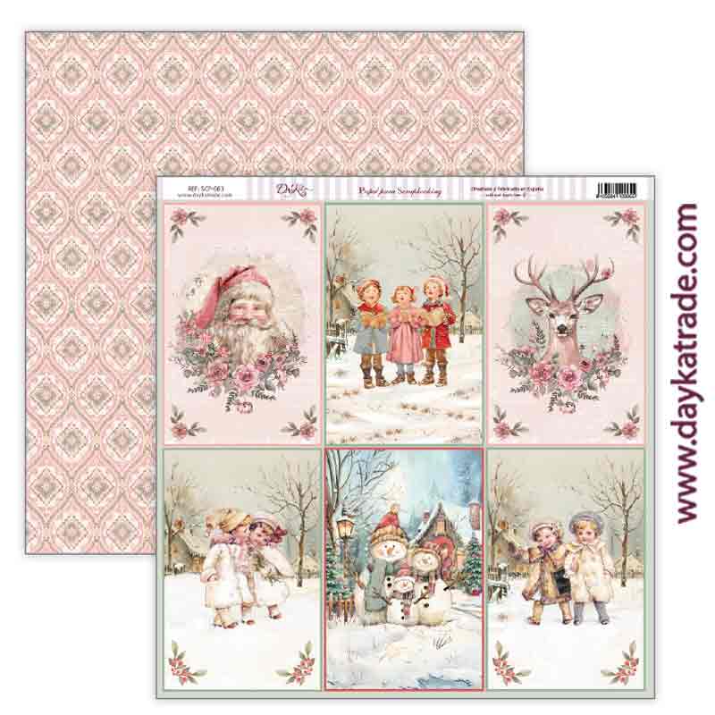 Papel scrap colección “Adorada Navidad”SCP-663