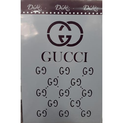 Stencil “Gucci”.A5 15X21CM DAYKA