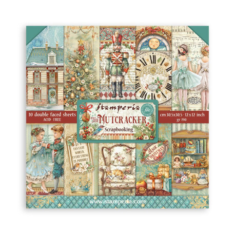 Set de scrapbooking The Nutcracker Stamperia 30x30cm