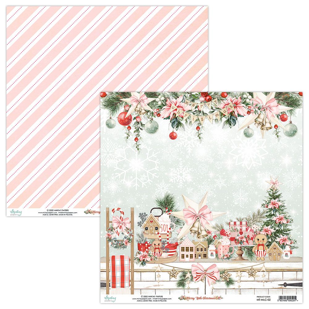 MINTAY PAPERS PAPEL 12X12 - MERRY LITTLE CHRISTMAS 02 MT-MLC--02