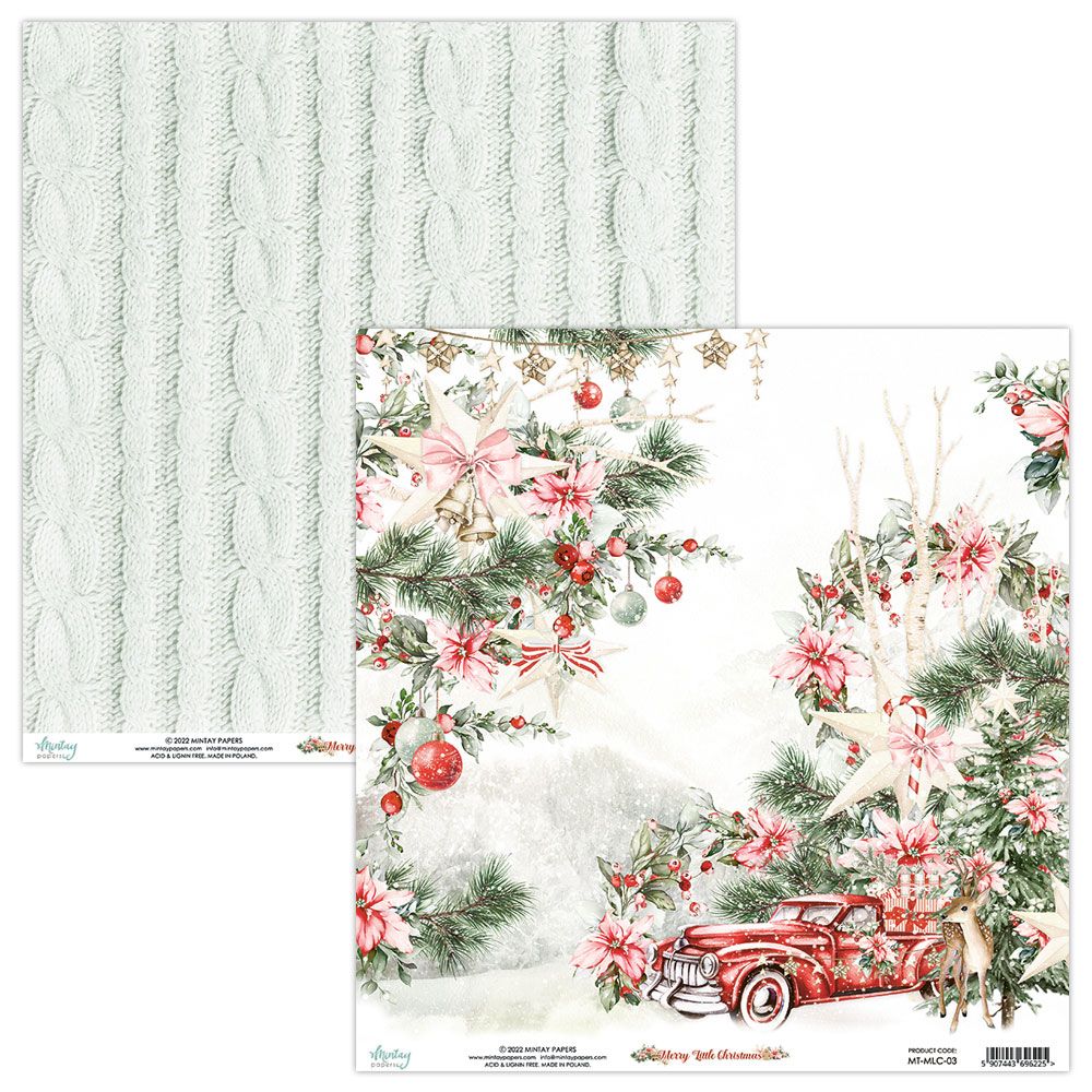 MINTAY PAPERS PAPEL 12X12 - MERRY LITTLE CHRISTMAS 03 MT-MLC--03