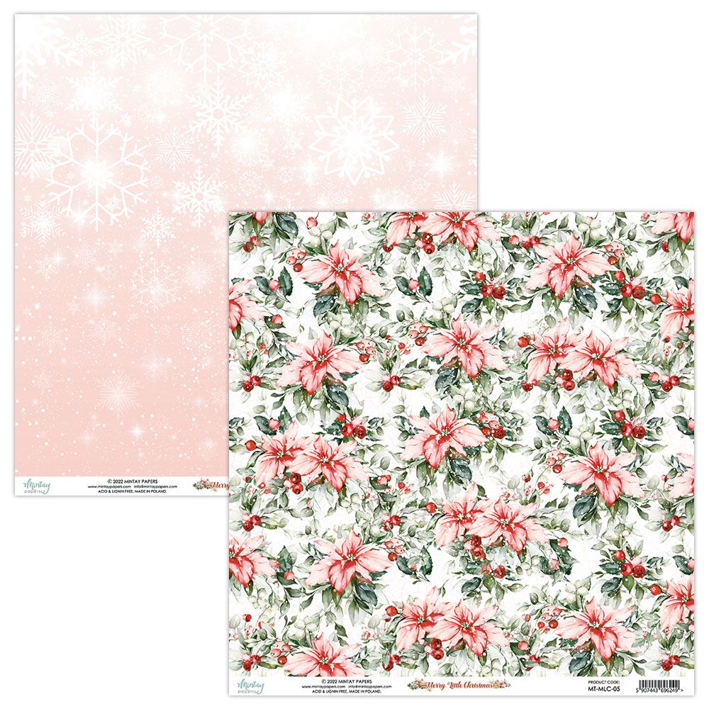 MINTAY PAPERS PAPEL 12X12 - MERRY LITTLE CHRISTMAS 05 MT-MLC--05