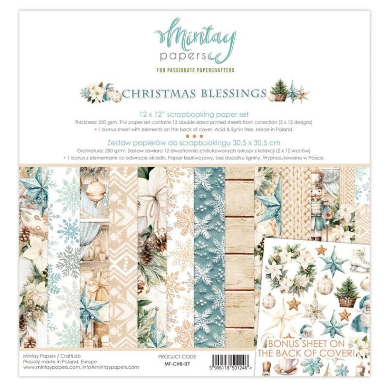 KIT DE SCRAPBOOKING 30,5X30,5CM Christmas Blessings MINTAY