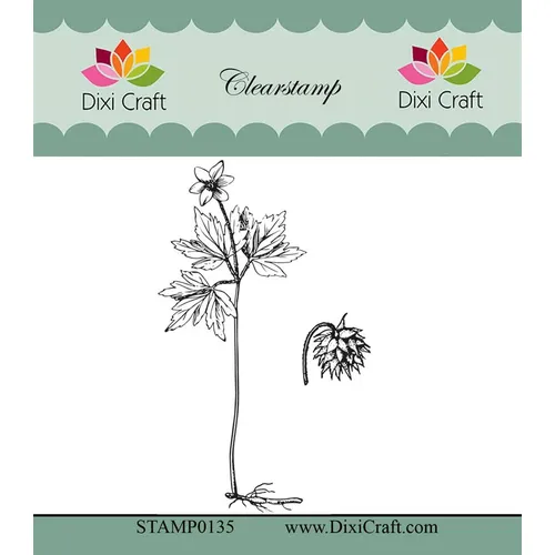 SELLO TRANSPARENTE Dixi Craft Clearstamp "Botanical Collection" STAMP0135