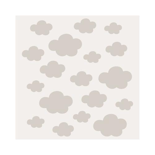 Plantilla-Stencil Mini Deco Fondo 016 Nubes